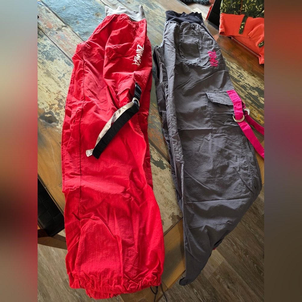 Lot of 2 Original "Zumbawear" Cargos, 2009/10, EUC, Size Large READ DESCRIPTION